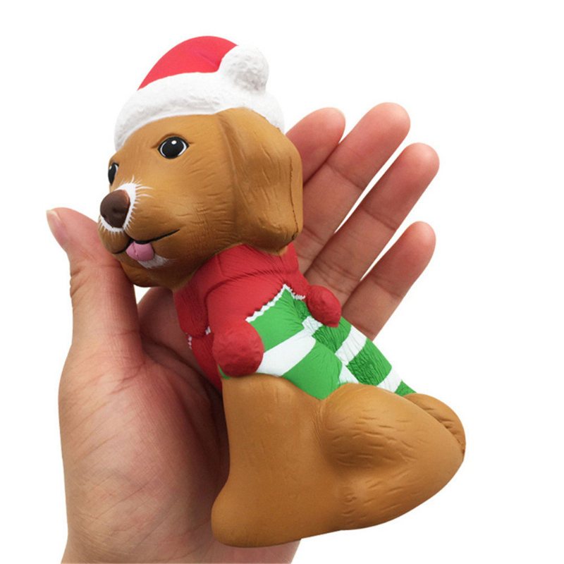 Christmas Puppy Squishy Powolny Wzrost Z Prezentem Z Kolekcji Opakowań