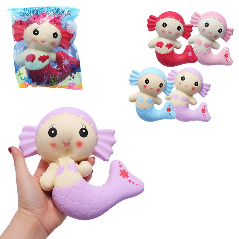 Cutie Squishy Mermaid Toys Pachnące Ciasto Chlebowe Super 19 cm Miękkie Powolne Rośnie Oryginalne Opakowanie