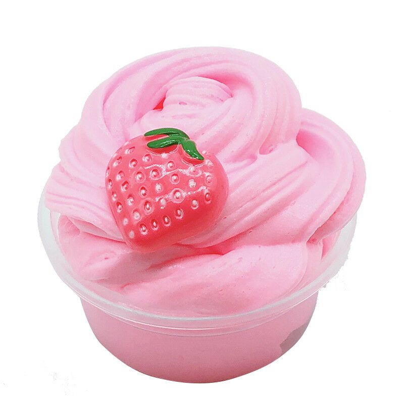 Diy Fruit Slime Fluffy Cotton Mud Multi-color Cup Cake Clay 100ml