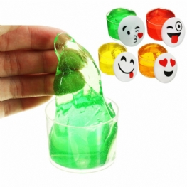 Emoji Face Slime Cup Butelka Kryształowe Błoto Losowe Dzieci Dorośli Prezent Antystresowy Dekompresuj Zabawkę