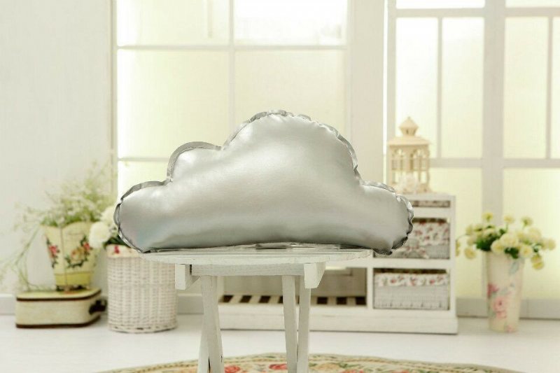 Glitter Star Heart Moon Cloud Shape Rzuć Poduszkę Pu Sofa Łóżko Samochód Biuro Poduszki