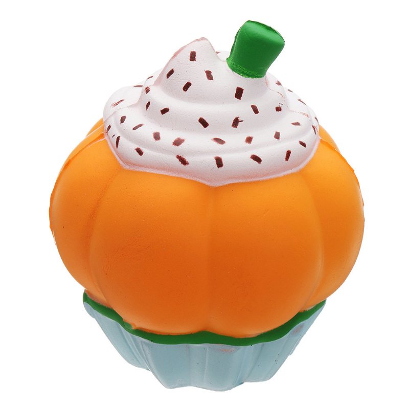 Halloween Pumpkin Ice Cream Squishy Powolne Rośnie Miękkie Zabawki Prezent Kolekcja Z Opakowaniami