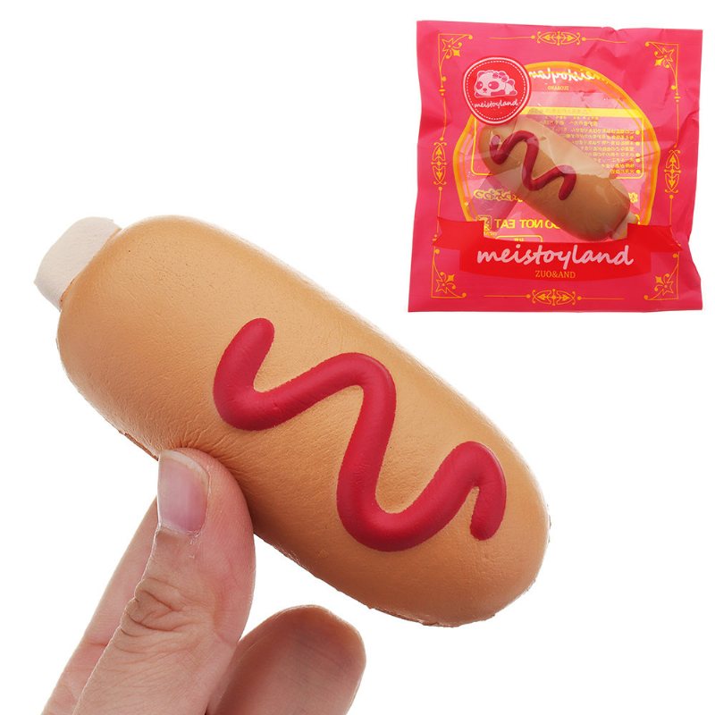 Hot Dog Squishy Miękka Zabawka Powolny Wzrost Kok Kawaii Kreskówka Kolekcja Prezentów