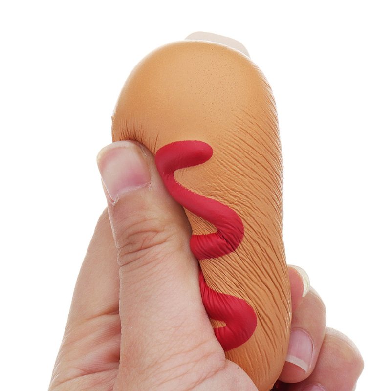 Hot Dog Squishy Miękka Zabawka Powolny Wzrost Kok Kawaii Kreskówka Kolekcja Prezentów