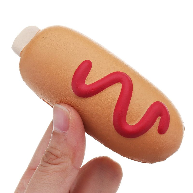 Hot Dog Squishy Miękka Zabawka Powolny Wzrost Kok Kawaii Kreskówka Kolekcja Prezentów