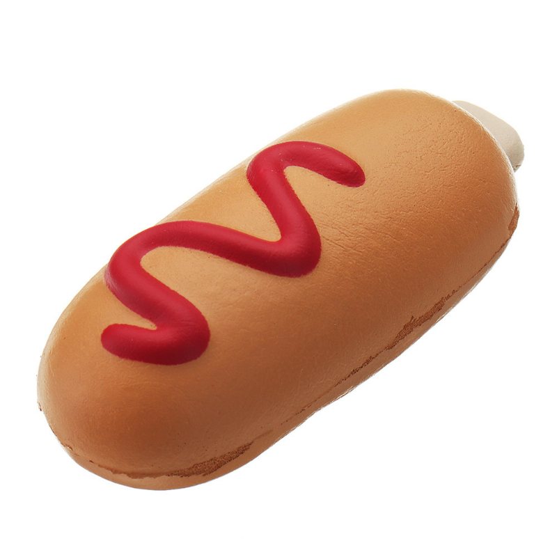 Hot Dog Squishy Miękka Zabawka Powolny Wzrost Kok Kawaii Kreskówka Kolekcja Prezentów