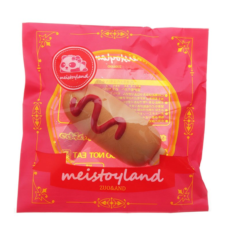 Hot Dog Squishy Miękka Zabawka Powolny Wzrost Kok Kawaii Kreskówka Kolekcja Prezentów