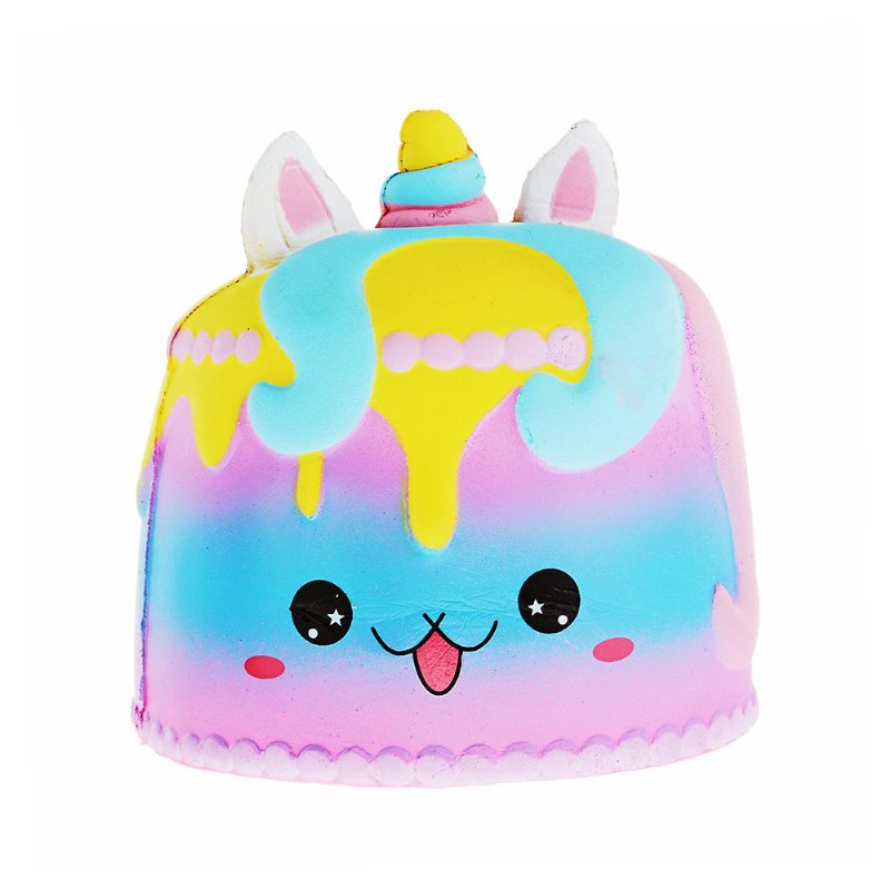 Kawaii Crown Cake Squishy Cute Soft Solw Rising Toy Cartoon Gift Collection Z Opakowaniem