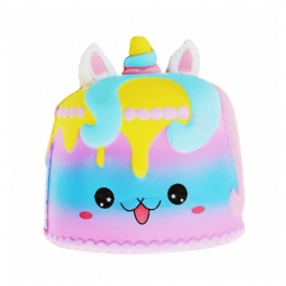 Kawaii Crown Cake Squishy Cute Soft Solw Rising Toy Cartoon Gift Collection Z Opakowaniem