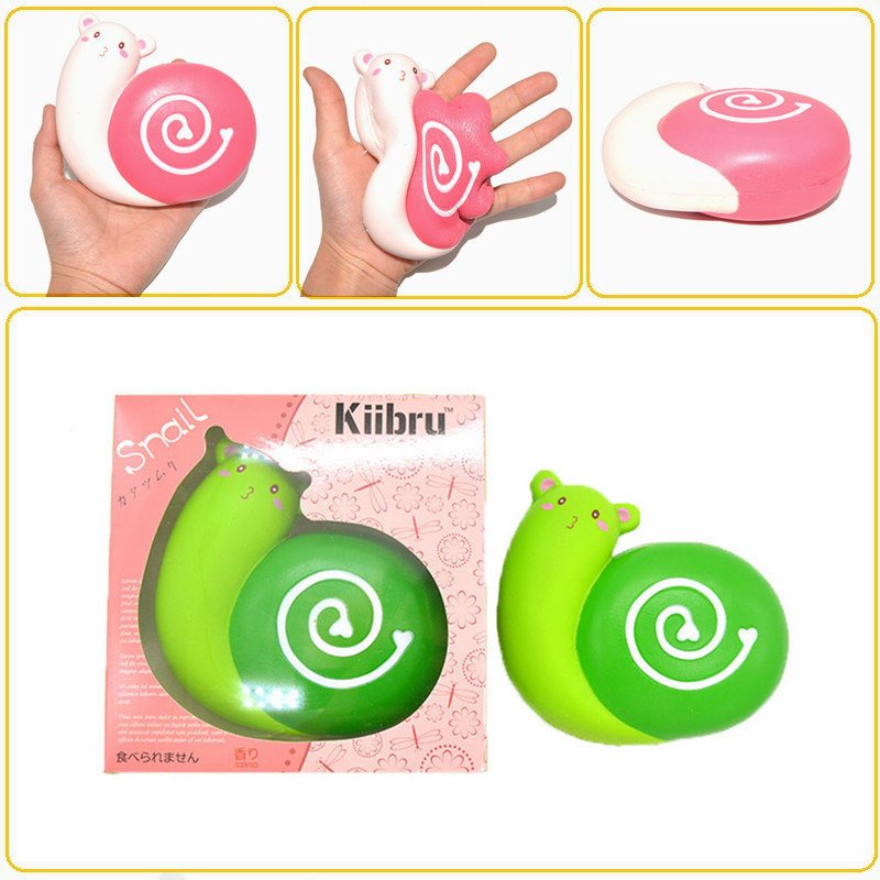 Kiibru Squishy Snail Jumbo 12 cm Powolny Wzrost Pachnące Oryginalne Opakowanie Kolekcja Prezent Dekoracja Zabawka