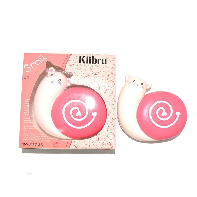 Kiibru Squishy Snail Jumbo 12 cm Powolny Wzrost Pachnące Oryginalne Opakowanie Kolekcja Prezent Dekoracja Zabawka