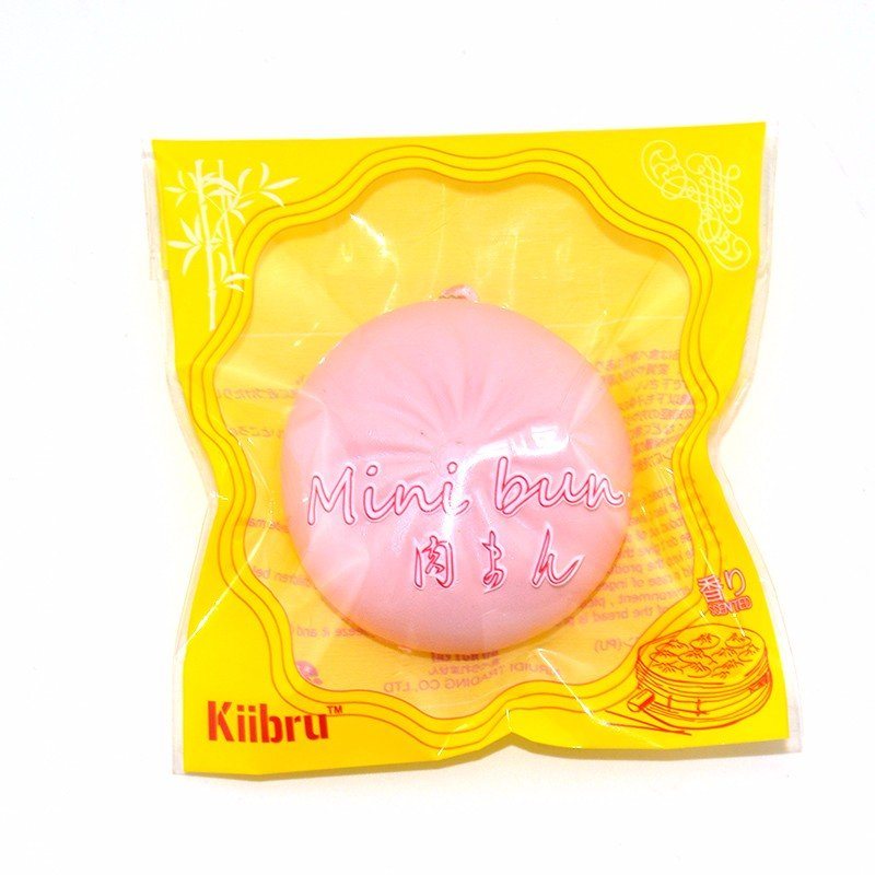 Kiibru Squishy Toy Bun Różowy Żółty Łańcuch Torba Na Telefon Pasek Prezent Decor