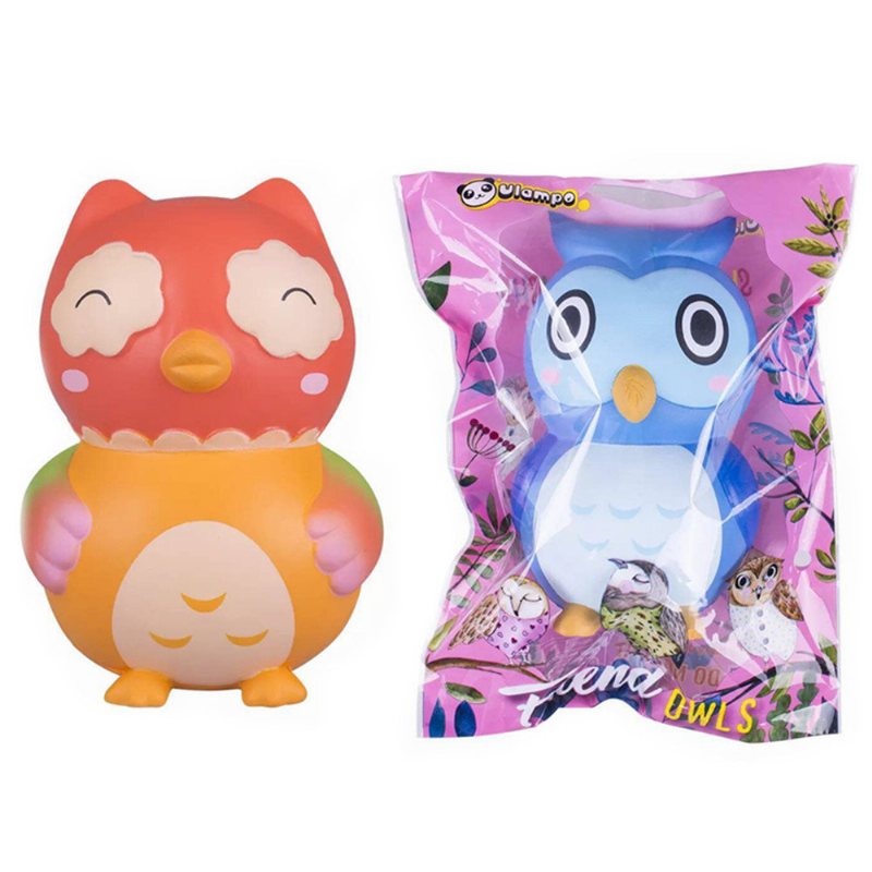 Owl Squishy Slow Rising Collection Prezent Z Opakowaniem