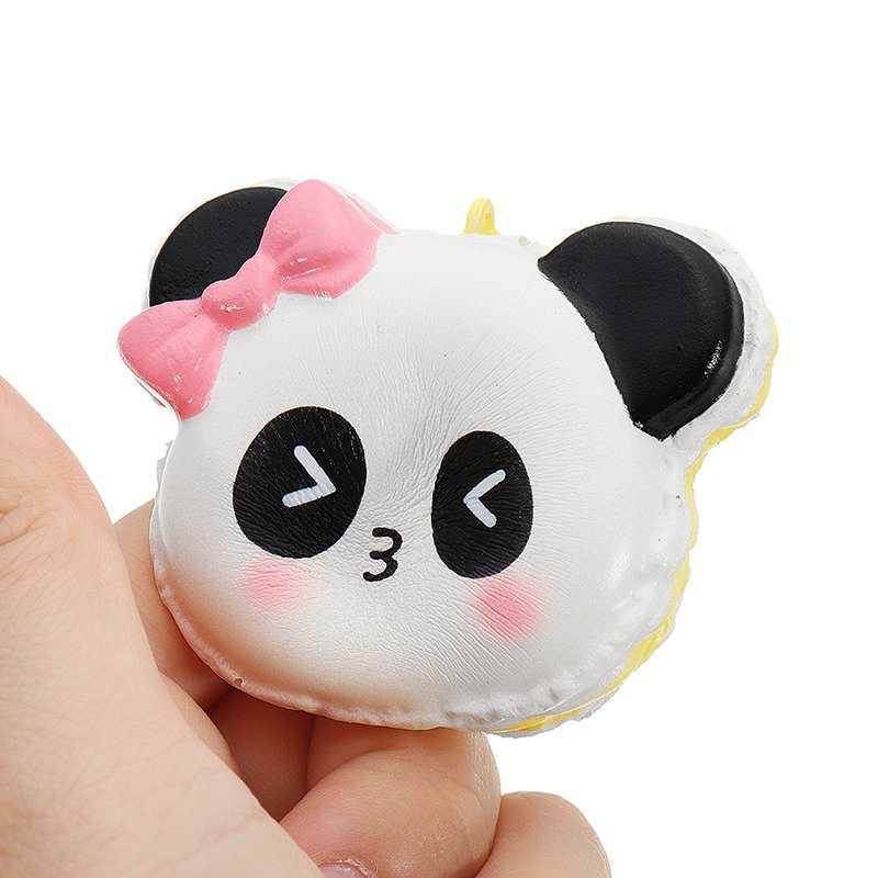 Panda Face Head Squishy Slow Rising With Packaging Collection Gift Soft Toy