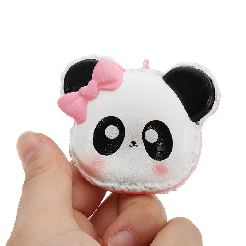 Panda Face Head Squishy Slow Rising With Packaging Collection Gift Soft Toy