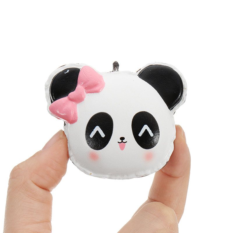 Panda Face Head Squishy Slow Rising With Packaging Collection Gift Soft Toy