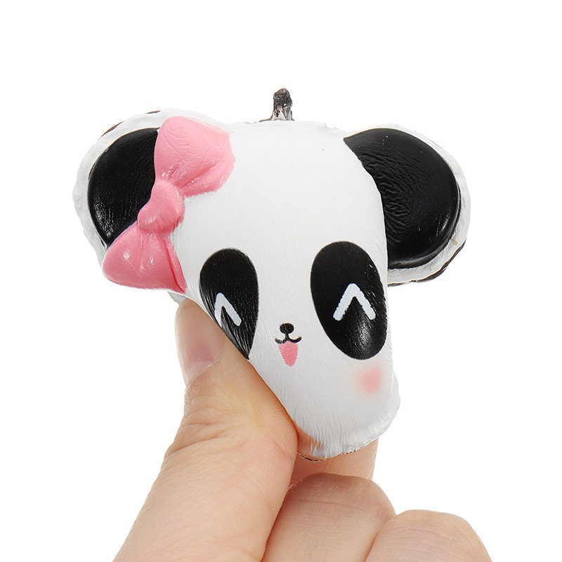 Panda Face Head Squishy Slow Rising With Packaging Collection Gift Soft Toy