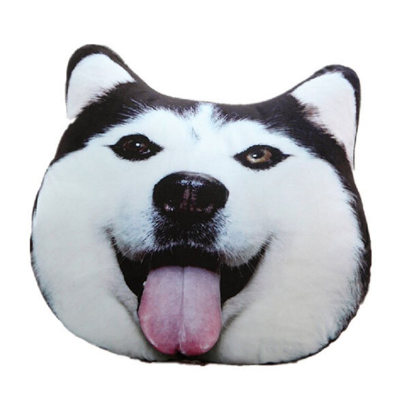 Pluszowa Poduszka Dla Psa Z Nadrukiem 3d Samoyed Husky Doge Dla Psa Alaska