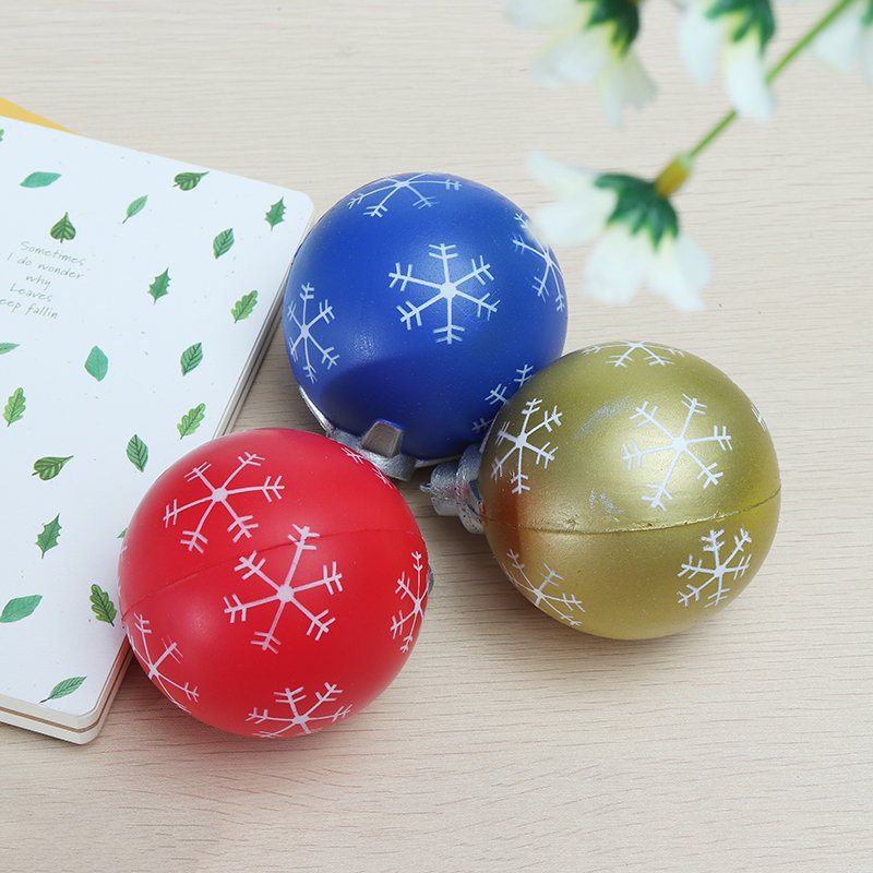 Pu Cartoon Christmas Balls Squishy Toys 9.5cm Powolny Wzrost Z Opakowaniem Kolekcja Gift Soft Toy