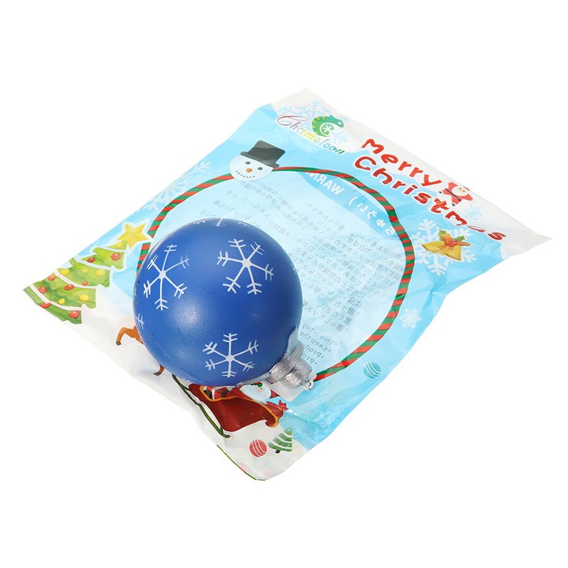 Pu Cartoon Christmas Balls Squishy Toys 9.5cm Powolny Wzrost Z Opakowaniem Kolekcja Gift Soft Toy