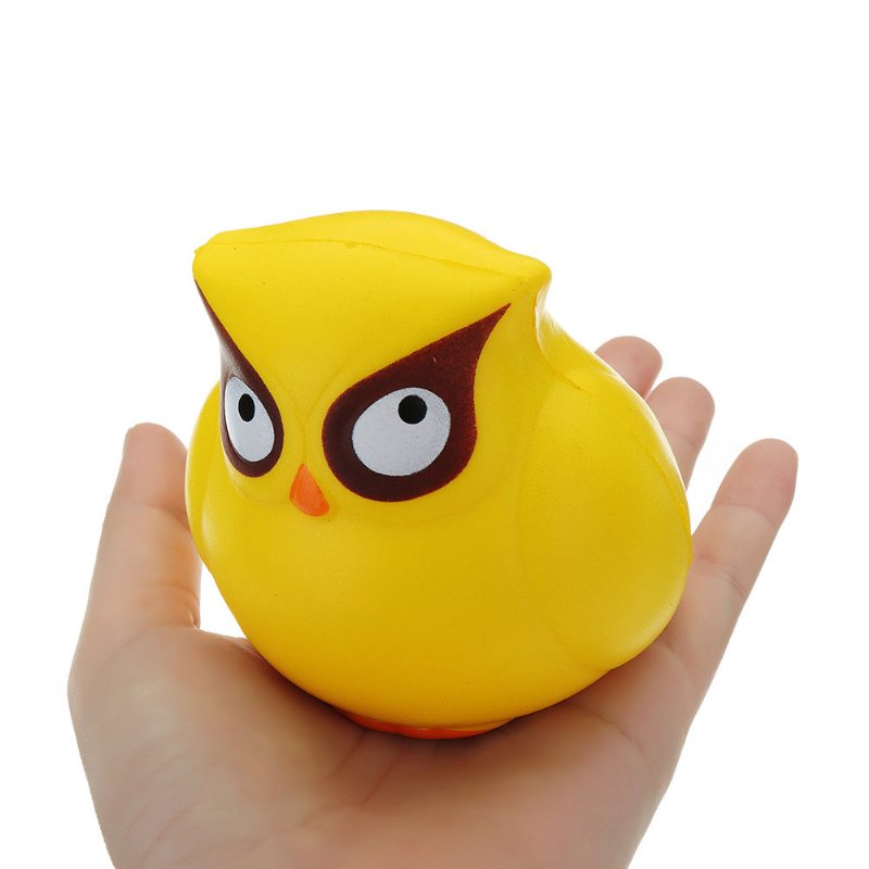 Żółta Sowa Squishy Slow Rising Collection Prezent Pluszak Z Opakowaniami