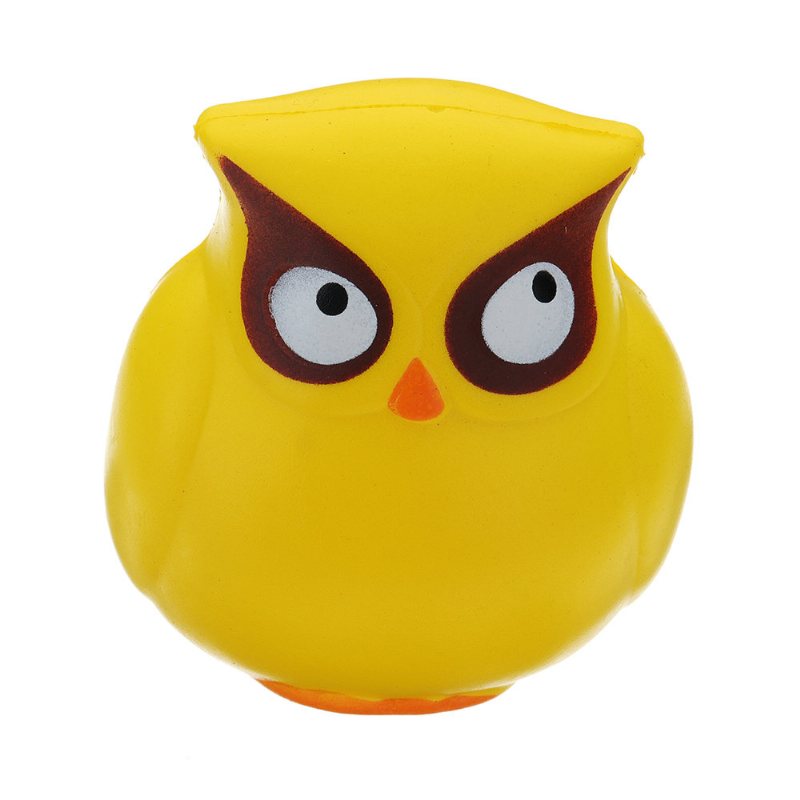 Żółta Sowa Squishy Slow Rising Collection Prezent Pluszak Z Opakowaniami