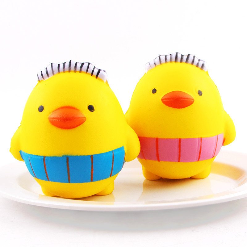 Sanqi Elan Squishy Cartoon Chick Chicken Baby10cm Powolny Wzrost Z Opakowaniem Kolekcja Prezent Zabawka