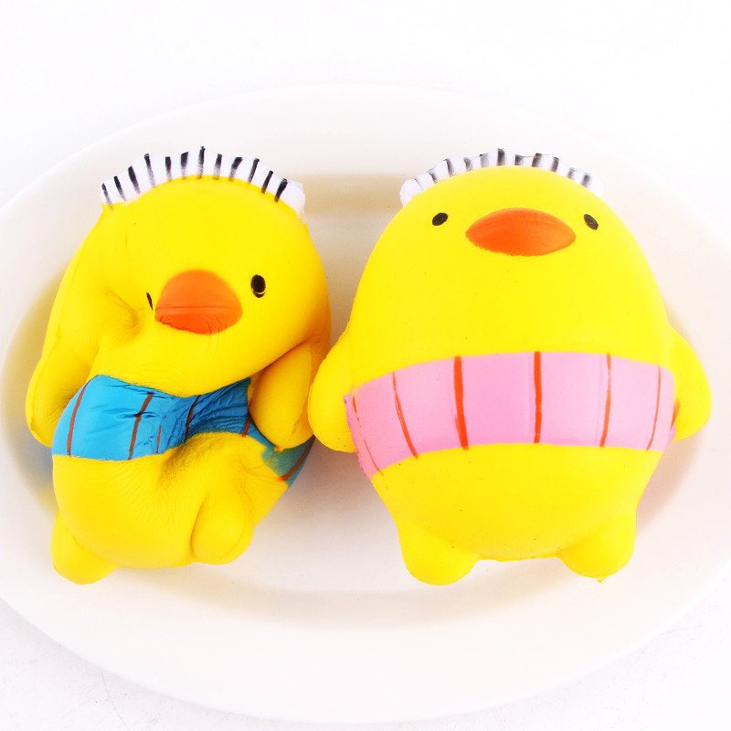 Sanqi Elan Squishy Cartoon Chick Chicken Baby10cm Powolny Wzrost Z Opakowaniem Kolekcja Prezent Zabawka