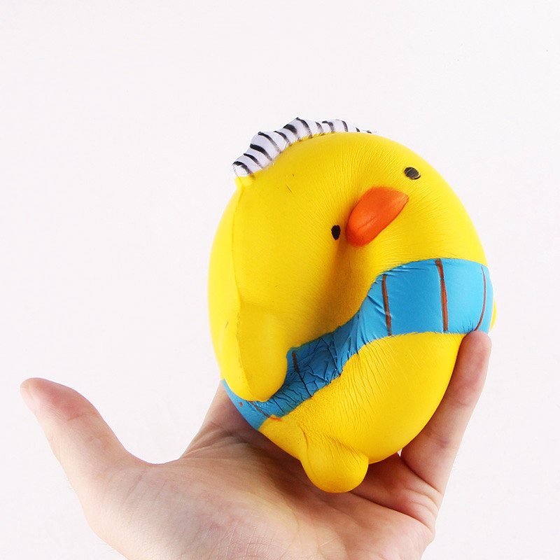 Sanqi Elan Squishy Cartoon Chick Chicken Baby10cm Powolny Wzrost Z Opakowaniem Kolekcja Prezent Zabawka