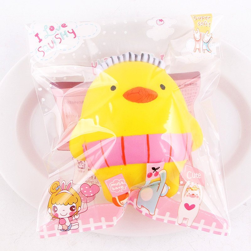 Sanqi Elan Squishy Cartoon Chick Chicken Baby10cm Powolny Wzrost Z Opakowaniem Kolekcja Prezent Zabawka