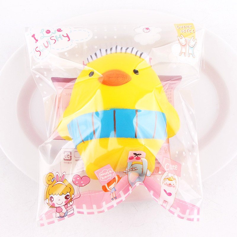 Sanqi Elan Squishy Cartoon Chick Chicken Baby10cm Powolny Wzrost Z Opakowaniem Kolekcja Prezent Zabawka