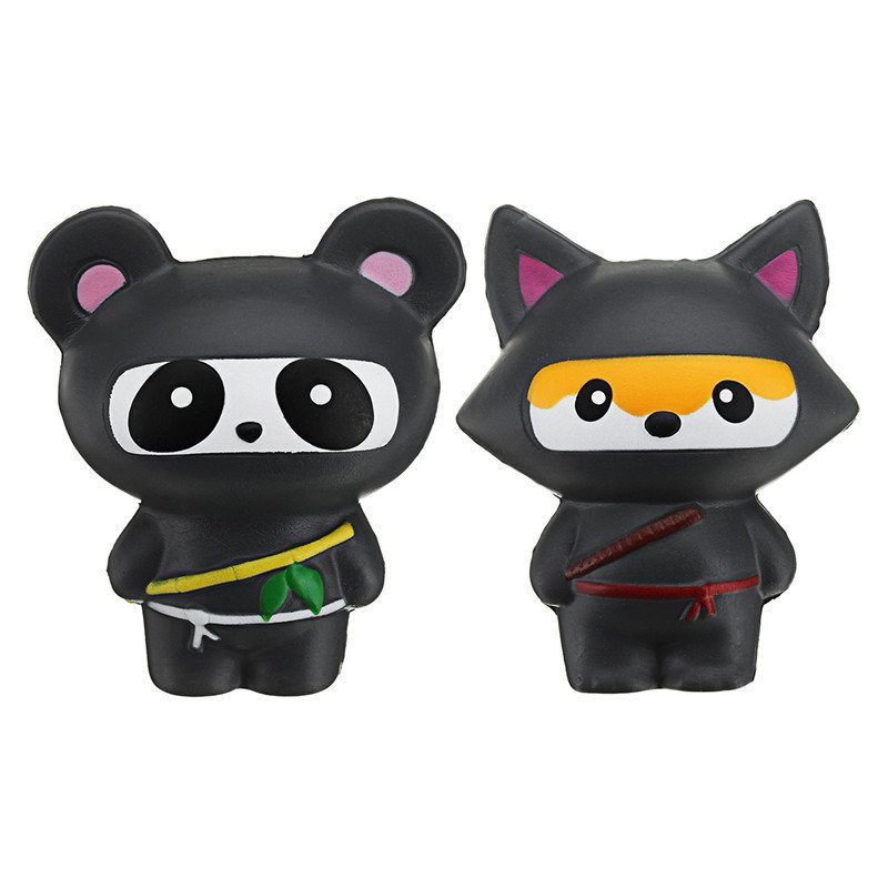 Śliczne Jumbo Squishy Ninja Cat Fox Panda Pachnące Super Powolne Rosnące Zabawki Dla Dzieci Prezent