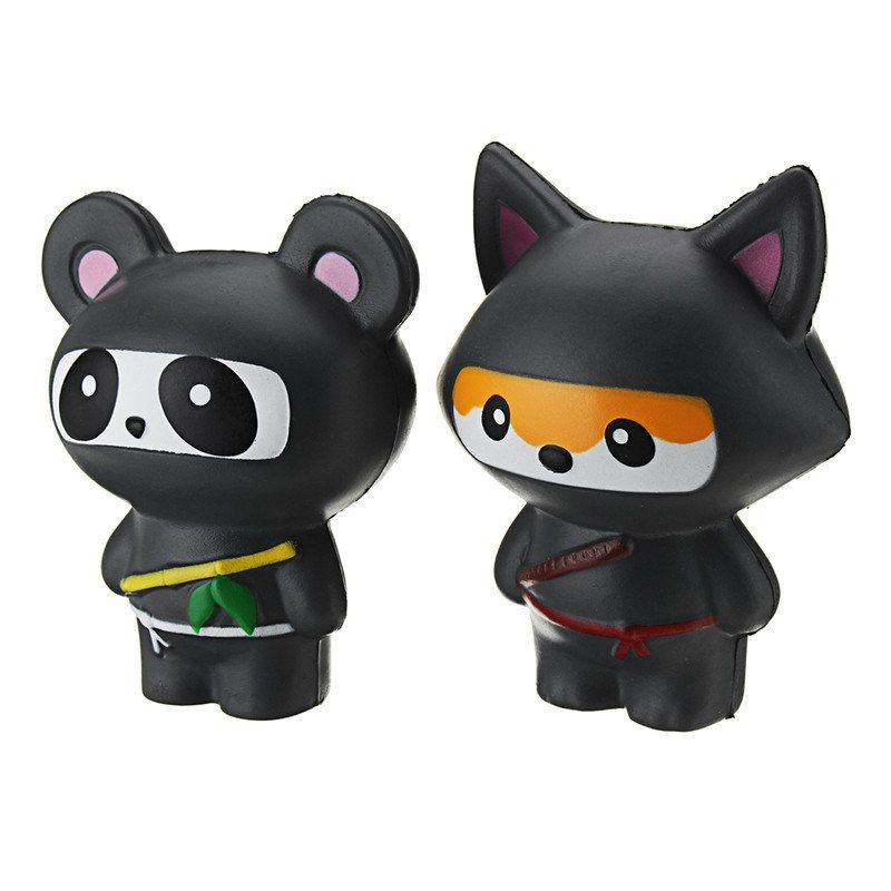 Śliczne Jumbo Squishy Ninja Cat Fox Panda Pachnące Super Powolne Rosnące Zabawki Dla Dzieci Prezent