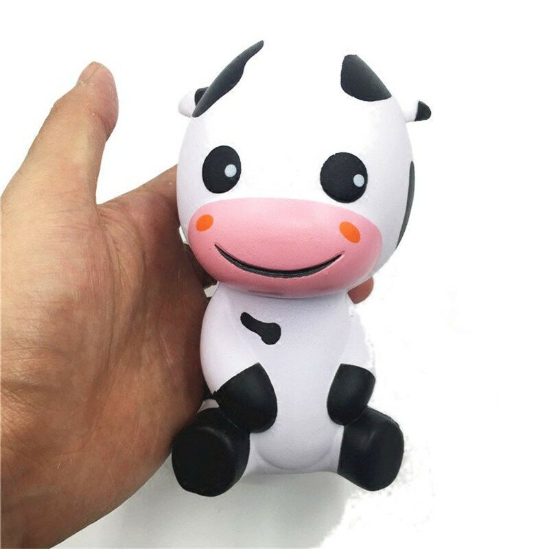 Squishy Baby Cow Jumbo 14cm Powolny Wzrost Z Opakowaniem Kolekcja Zwierząt Gift Decor Toy