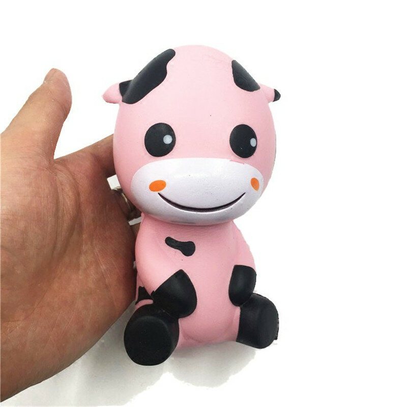 Squishy Baby Cow Jumbo 14cm Powolny Wzrost Z Opakowaniem Kolekcja Zwierząt Gift Decor Toy