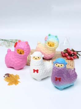 Squishy Cute Galaxy Alpaca Powolne Wschodzące Pachnące Zabawne Zabawki Zwierząt