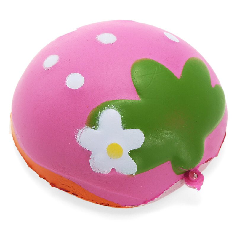 Squishy Half Strawberry 7cm Miękka Wolno Rosnąca Kolekcja Owoców Gift Decor Toy