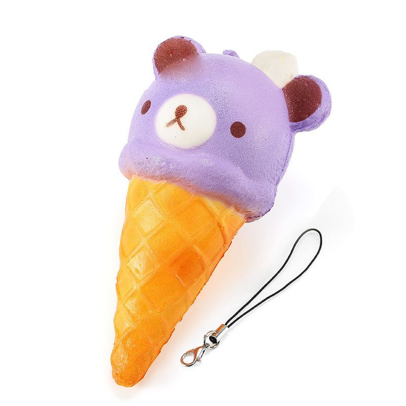 Squishy Ice Cream Bear Miękkie Powolne Rośnie Kolekcja Gift Decor Squish Squeeze Toy