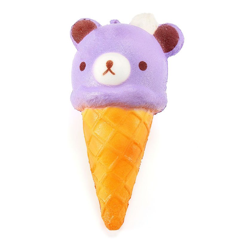 Squishy Ice Cream Bear Miękkie Powolne Rośnie Kolekcja Gift Decor Squish Squeeze Toy