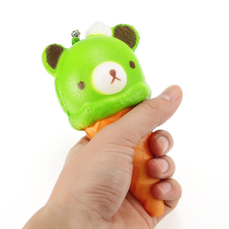 Squishy Ice Cream Bear Miękkie Powolne Rośnie Kolekcja Gift Decor Squish Squeeze Toy