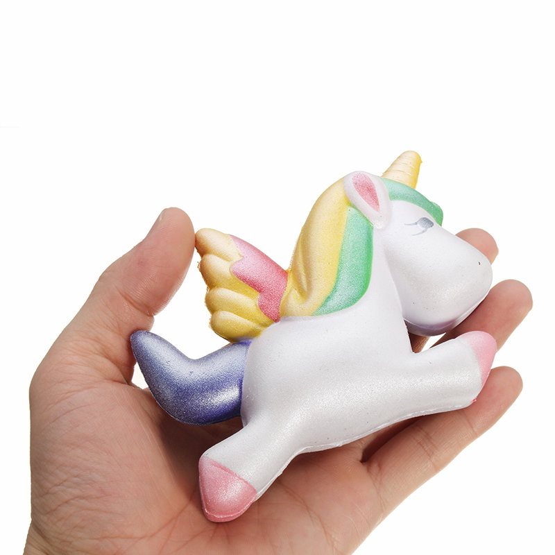 Squishy Jednorożec Koń 13 cm Wielokolorowy Miękki Powolny Wzrost Śliczna Kolekcja Kawaii Prezent Zabawka Dekoracyjna