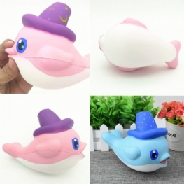 Squishy Powolny Wzrost Kawaii Wieloryb Miękkie Wyciskanie Śliczny Delfin Pasek Do Telefonu Komórkowego Chleb Ciasto Rozciągliwa Zabawka