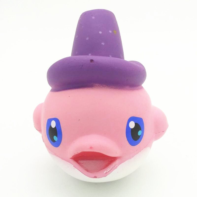 Squishy Powolny Wzrost Kawaii Wieloryb Miękkie Wyciskanie Śliczny Delfin Pasek Do Telefonu Komórkowego Chleb Ciasto Rozciągliwa Zabawka