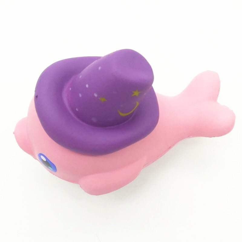 Squishy Powolny Wzrost Kawaii Wieloryb Miękkie Wyciskanie Śliczny Delfin Pasek Do Telefonu Komórkowego Chleb Ciasto Rozciągliwa Zabawka