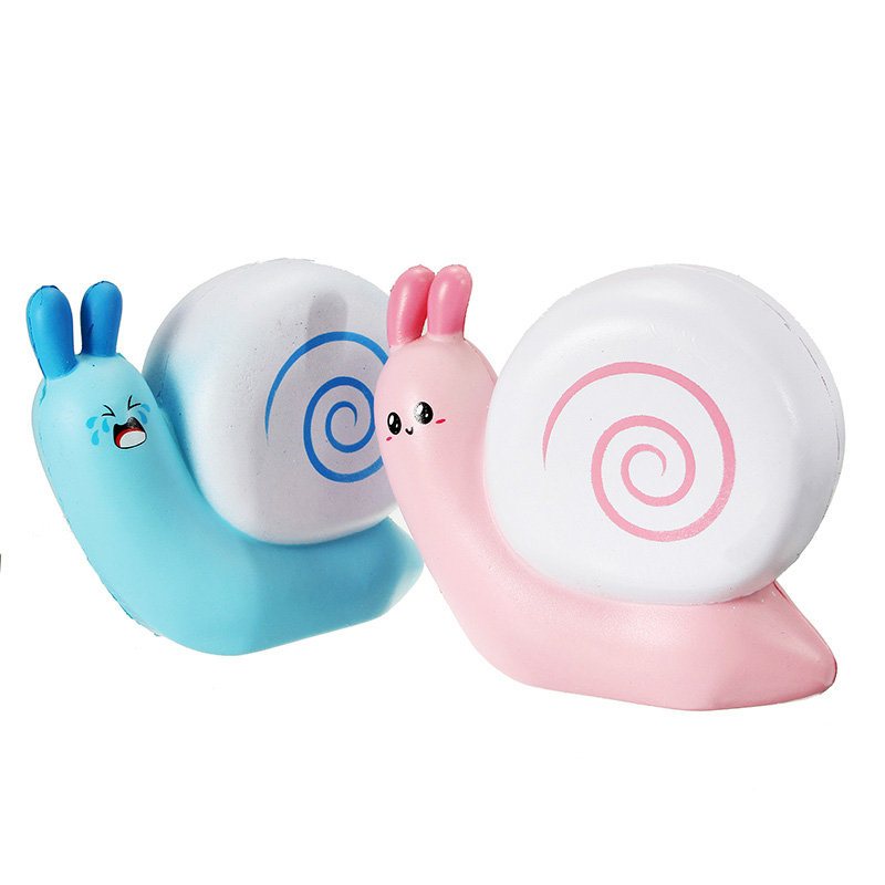 Squishy Snail Pink Blue Jumo 12cm Powolny Wzrost Z Opakowaniem Kolekcja Gift Decor Toy