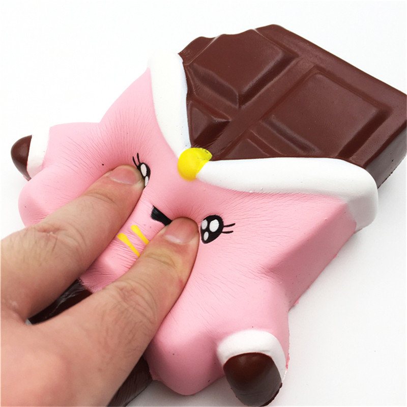 Squishyfun Chocolate Squishy 13cm Powolny Wzrost Z Opakowaniem Kolekcja Gift Decor Miękka Zabawka