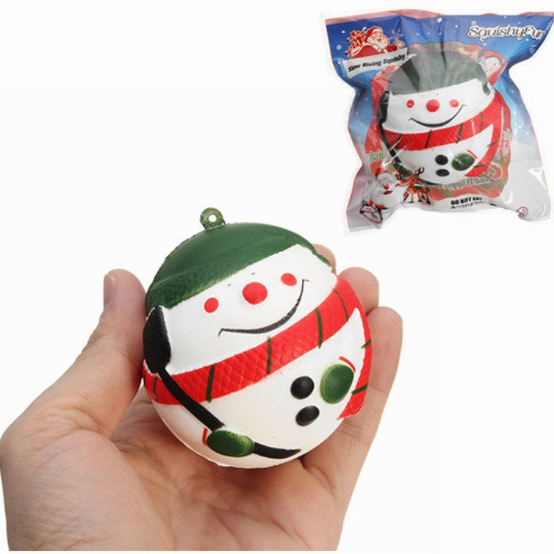 Squishyfun Squishy Snowman Christmas Santa Claus 7cm Powolny Wzrost Z Opakowaniem Kolekcja Prezent