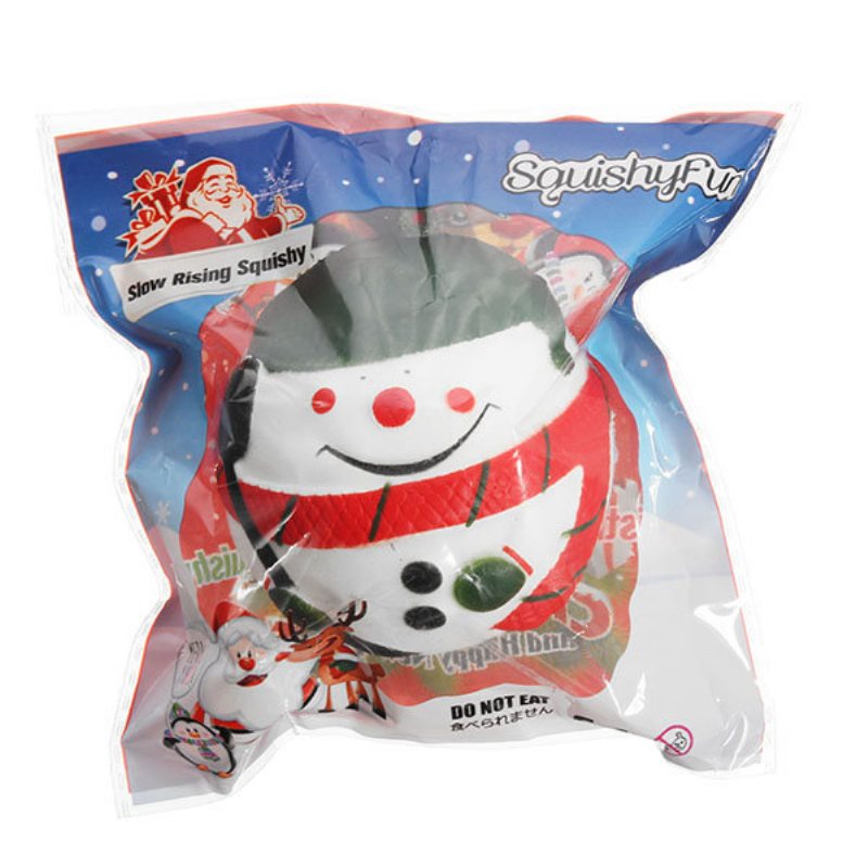 Squishyfun Squishy Snowman Christmas Santa Claus 7cm Powolny Wzrost Z Opakowaniem Kolekcja Prezent