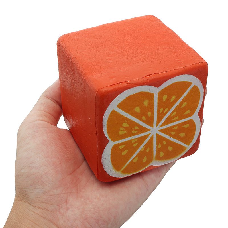 Squishyshop Orange Toast 7.5 cm Chleb Squishy Miękka Powolna Kolekcja Prezent Decor Toy