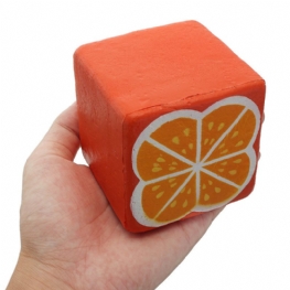 Squishyshop Orange Toast 7.5 cm Chleb Squishy Miękka Powolna Kolekcja Prezent Decor Toy